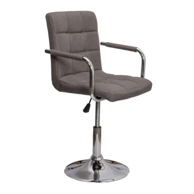 Кресло барное ROSIO, серая ткань/хром фотография