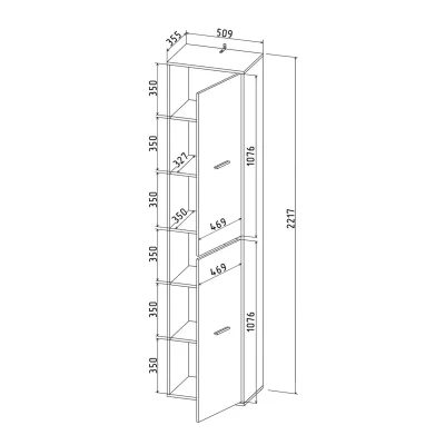 Шкаф SKILL-21 (2), антрацит_5