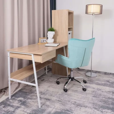 Кресло поворотное BELLA, велюр/мятный_15