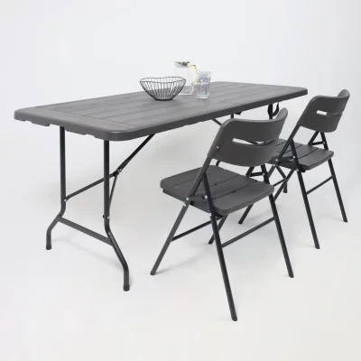 Стол складной Table AKS тип 5, темно-серый (152х70х74)_2