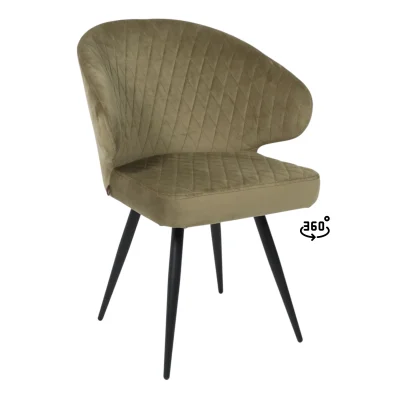 Стул ROB-R1 360, d12 OLIVE LUX\черный фотография