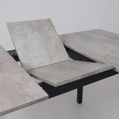 Стол TIRK RADIAL-110, раздвижной 110(142)х70, Серый сланец/Чёрный_23