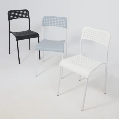 Стул JOY, серый/белый, ECONOM_6