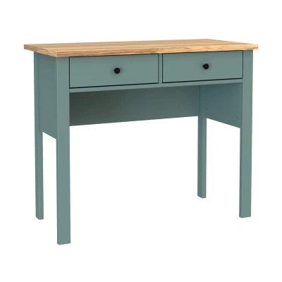 Стол туалетный САГА, 92х45см, темно-бирюзовый/ясень (2.08.06.170.16 RU) фотография