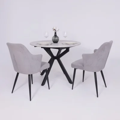 Стол AV 1106, ЛМДФ,  раздвижной D1000(1350)*750 Ароза Светлая/черный_4