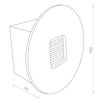 Светильник уличный настенный ST-Luce Черный LED 1*1W 4000K VISANO_4
