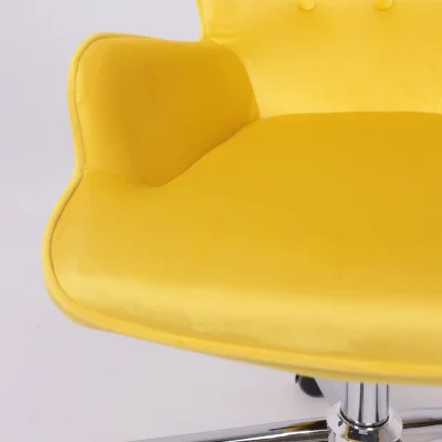 Кресло поворотное BELLA, велюр/желтый_9