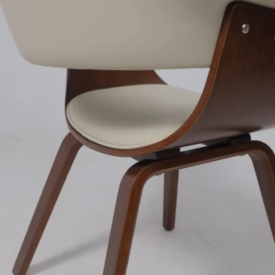 Кресло барное MODY, экокожа, кремовый/орех_18