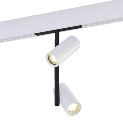 Магнитный трековый светильник Белый LED 1*16W 3000K 1 100Lm Ra>90 36° IP20 D45xH240 48V SKYLINE 48_3