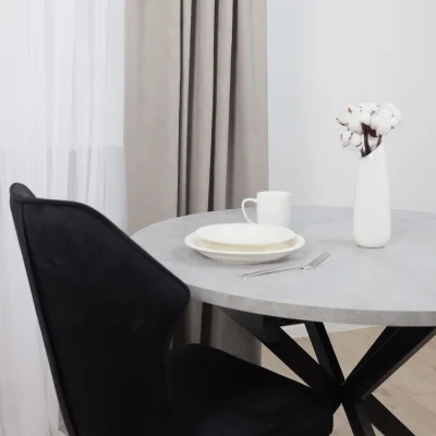 Штора "Канвас" 2х2,7м  на люверсах, цвет серый (арт.906-14)_3