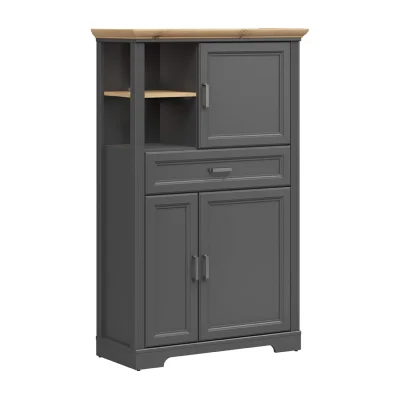 Гостиная "JASMIN", графит+дуб артизан. Комплект №1_13