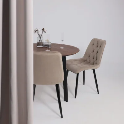 Стул ASTRA, 2, бежевый велюр HLR-08/черный_5