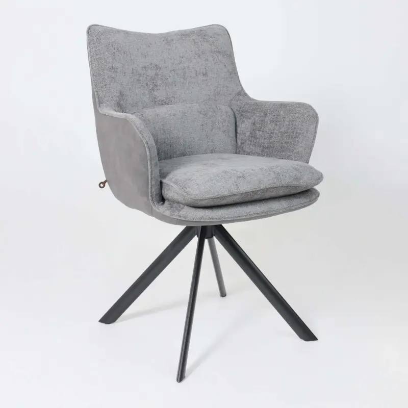 Стул TRUMP-R 360, g22 GRAPHITE шенилл LUX - Graphite замша LUX\черный_preview_5