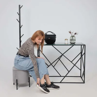 Стул-пуф BOOT, серый велюр MY 180G-60/черный_9