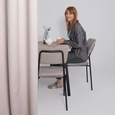 Стол TIRK RADIAL-94, раздвижной 94(126)х64, Дуб Веллингтон/Чёрный_2