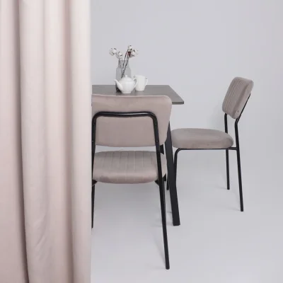 Стол TIRK RADIAL-94, раздвижной 94(126)х64, Дымчатая керамика/Чёрный_3