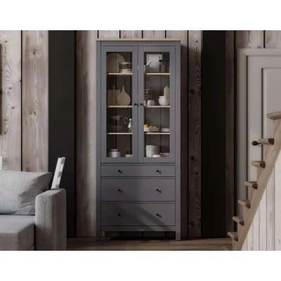 Шкаф с витриной САГА 90 МОРУ, серый/ясень (2.08.16.250.15 RU)_7