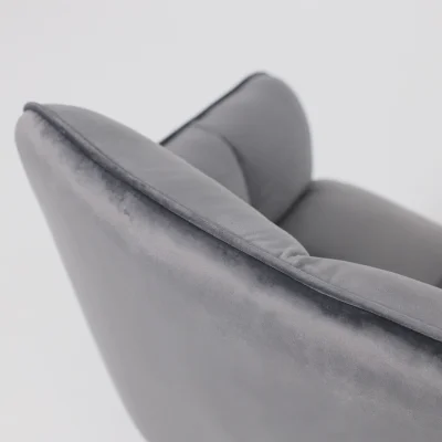 Кресло VIRGINIA, поворотное, велюр, тем.-серый HCJ-40/черный_17