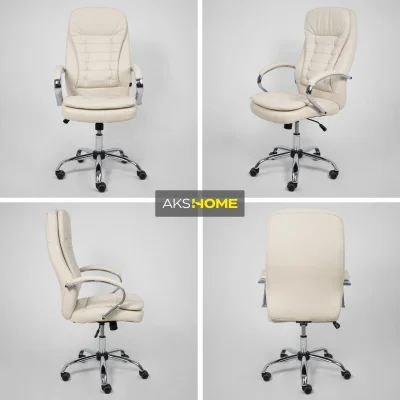 Кресло рабочее, поворотное RICHARD, кремовый_3