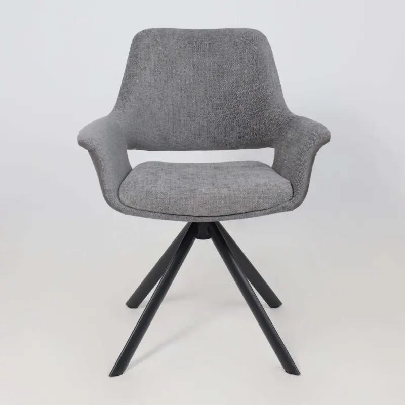 Стул OFFY-R 360, g22 GRAPHITE шенилл LUX - Graphite замша LUX\черный_preview_5