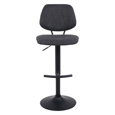 Стул барный JESSY, темно-серая ткань/черный_2