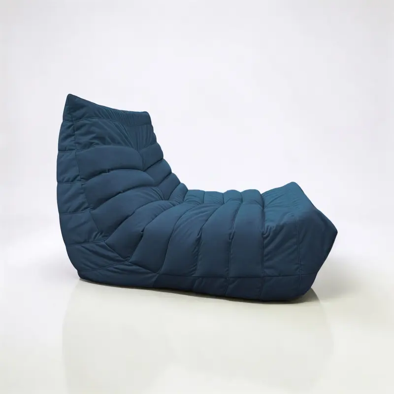 Бескаркасное кресло Француз SLIM BeanBag 70*35 / микровелюр, Джинс_preview_3