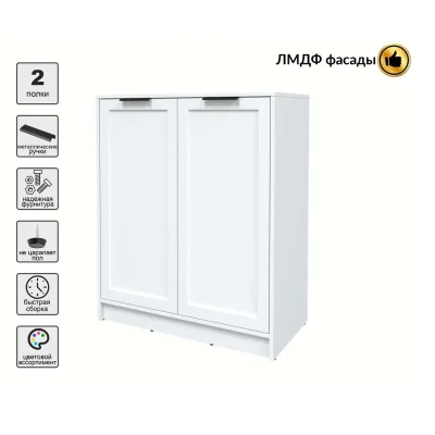 Тумба КОНЦЕПТ Тренд КТ-Т84, к.Белый/ф.Белый  (В1020хШ836хГ451мм)_4