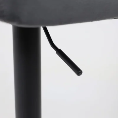 Стул барный LOGOS, (темно-серый велюр HCJ-40/черный)_11