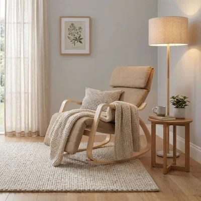 Кресло-качалка SMART, ткань, бежевый 864-9_6