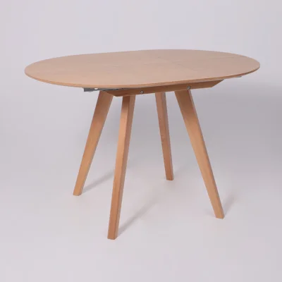 Стол ТАМУС, круглый раздвижной 870 (1160), Светлый бук без тонировки/Светлый бук_13