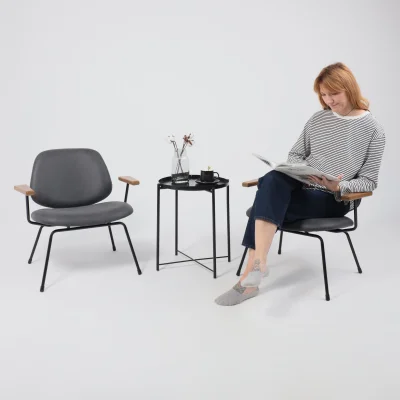 Кресло RUDO, экокожа винтажный черный WATUSI 16/черный_7