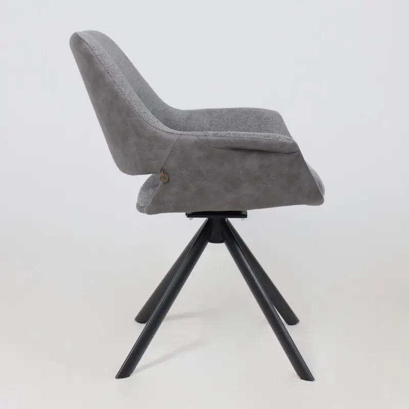 Стул OFFY-R 360, g22 GRAPHITE шенилл LUX - Graphite замша LUX\черный_preview_7