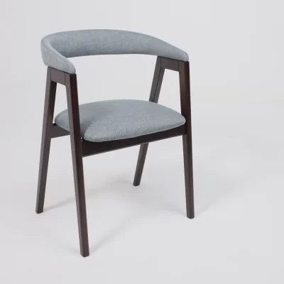 Кресло ЛОНДОН, серая рогожка Kiton 06/темный бук_12