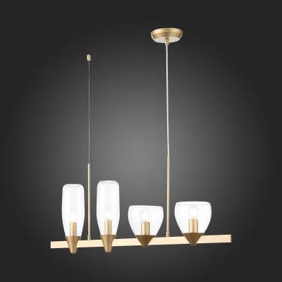 Светильник подвесной ST-Luce Золотистый/Прозрачный E14 4*40W TENERESA_2