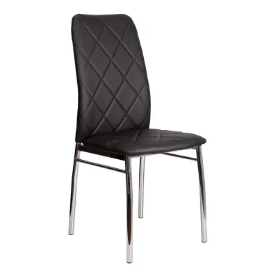 Стул ADELE, экокожа, черный APU-004/хром фотография