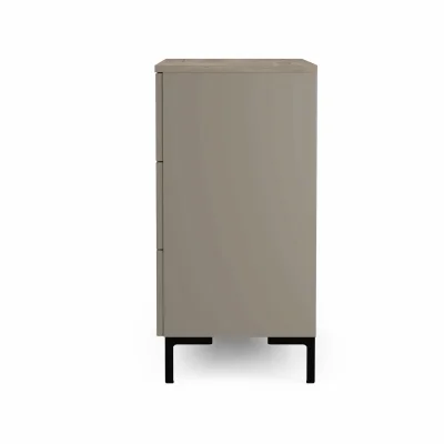 Н.м. "DOMENICA" комод KOM3S, к.Глиняный серый+Дуб сильвержек ореховый/Глиняный серый_4