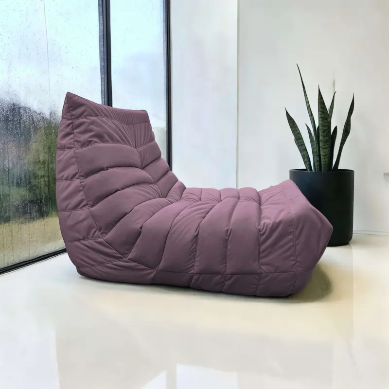 Бескаркасное кресло Француз SLIM BeanBag 70*35 / микровелюр, Сирень_preview_2
