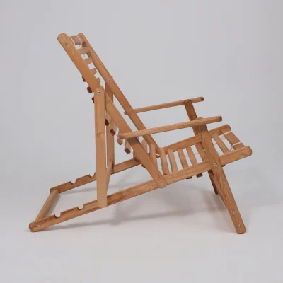 Кресло-шезлонг с подлокотниками DYATEL сиденье из дерева сосна (цвет дуб)_9