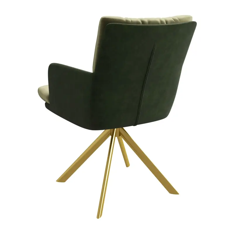 Стул CHARLES-R 360, d12 OLIVE LUX - DEEP GREEN замша lux\золото_preview_2