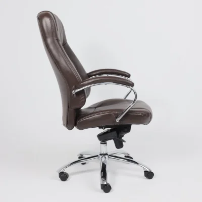 Кресло поворотное KING A, мультиблок, натуральная кожа, темно-коричневый_4