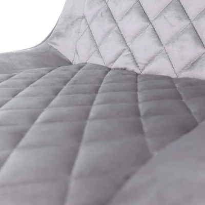 Стул барный LEROS, (светло-серый велюр HLR-20/черный)_10