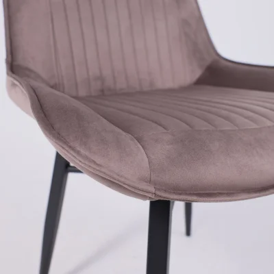 Стул Devis, бежевый велюр Bluvel 38/черный_9