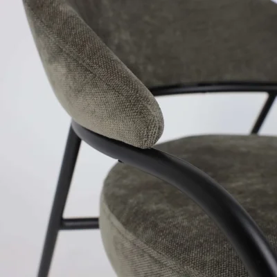 Кресло AV 350, изумрудный шенилл Римини 09/черный_11