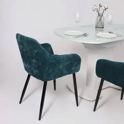 Стол КОРСИКА, фотопечать 1200(1515)*800, Мрамор белый 2/Белый матовый_8