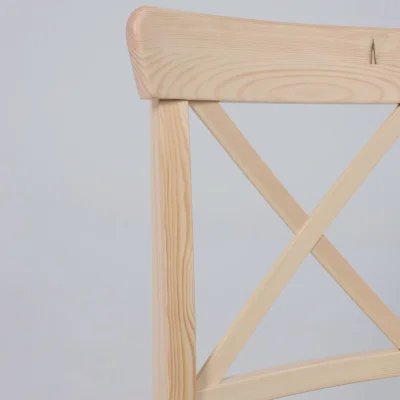 Стул Ингольф, тон 15, прозрачный лак/серая ткань Аризона дождь 149/2_2