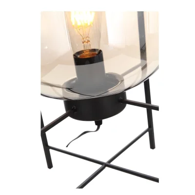 Прикроватная лампа ST-Luce Черный/Коньячный E27 1*40W (из 2-х коробок) БУРАСКА_3