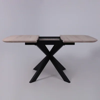 Стол ВЕЙВ раздвижной, 120(160)*80*75, дуб беленый/черный (ПрР-3 DSW (02) КСЕ/Р-80)_27