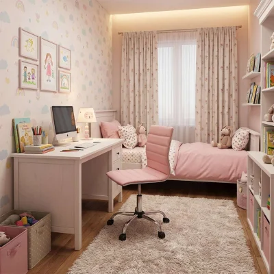 Стул поворотный GRACE, (розовый)_3