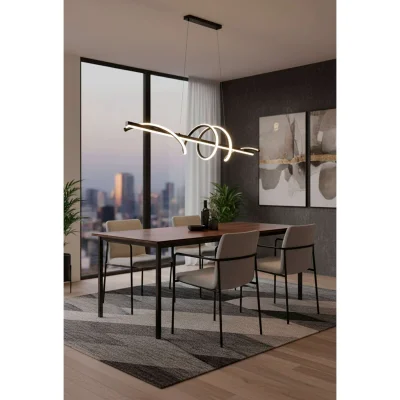 Светильник WAVE-2, потолочный, LED, 100 см, черный_2