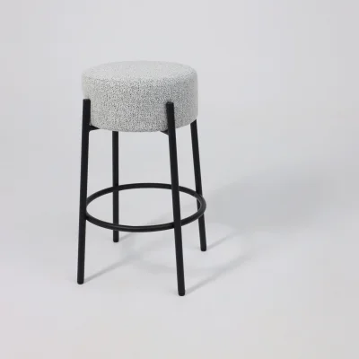 Стул барный BOB, серый лен AJ3013-1/черный_6